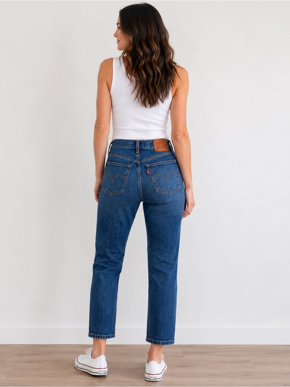 Levi’s Premium 501 Original Crop Jeans Women’s W29 L26 Straight Leg Button Fly